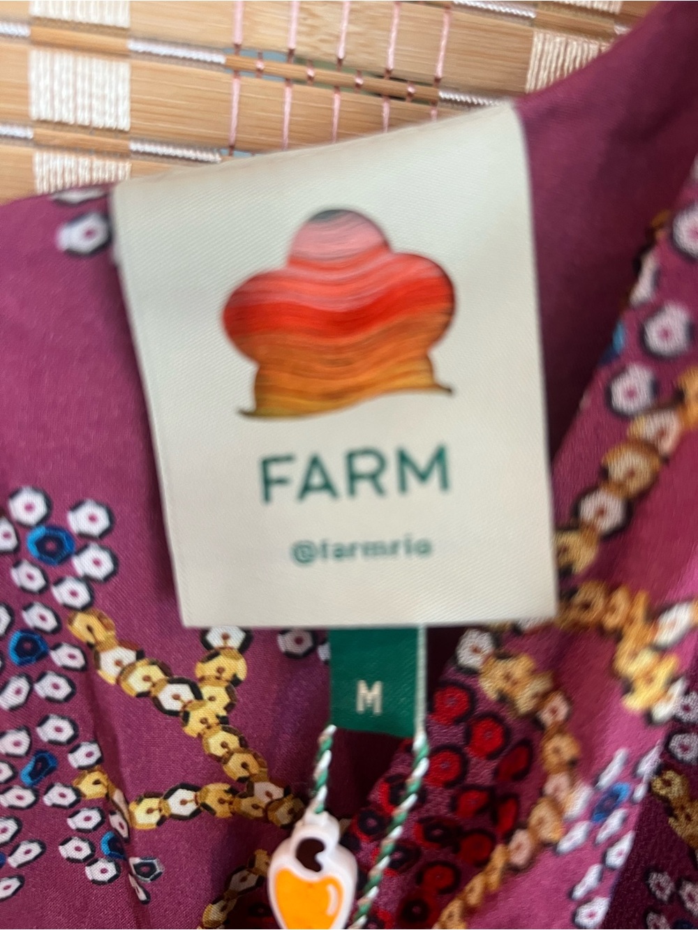FARM Rio Purple Floral Sparkle Mini Dress M - Picture 7 of 9
